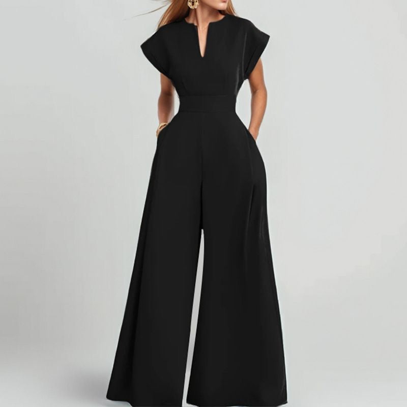 Black Wide-Leg Jumpsuit