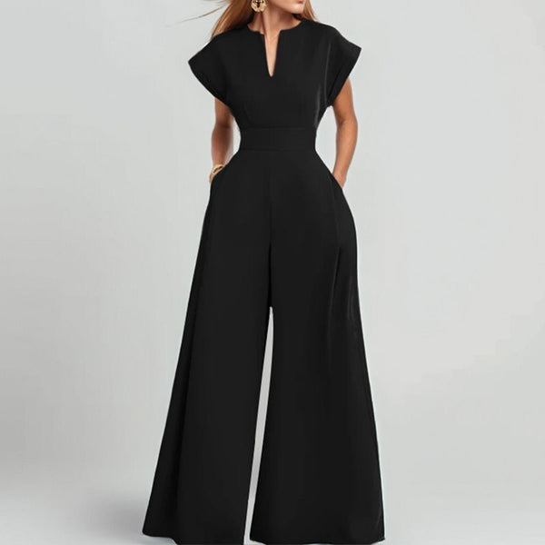 Black Wide-Leg Jumpsuit