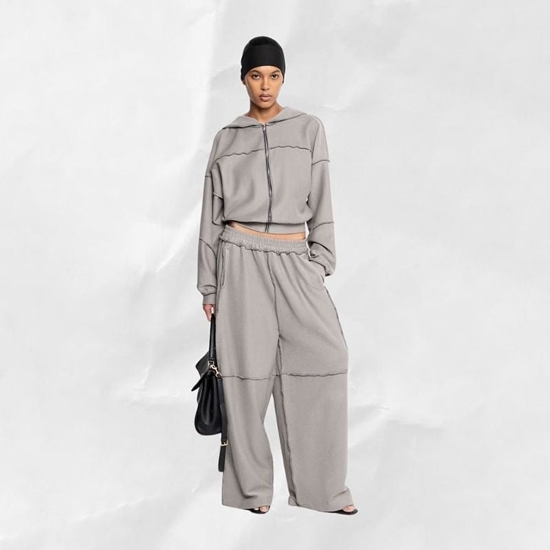 Winter gray tracksuit