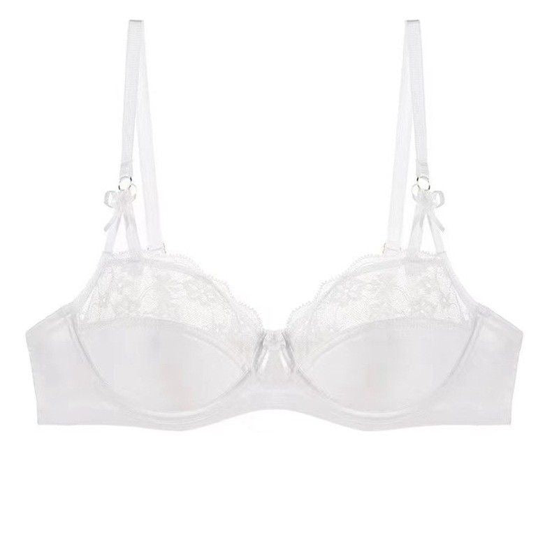 White sexy lace edge Bra