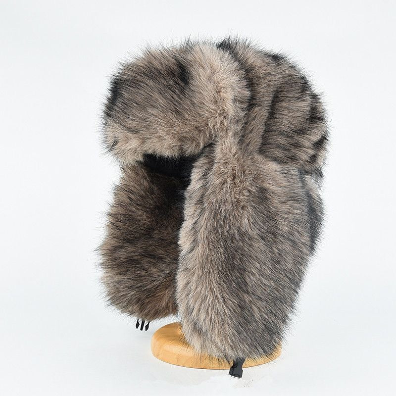 Brown Faux Fur Trapper Hat