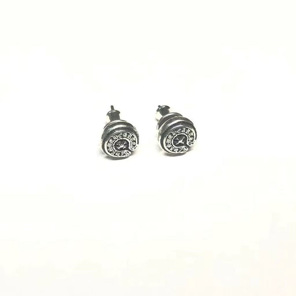 Silver Rose Stud Earrings