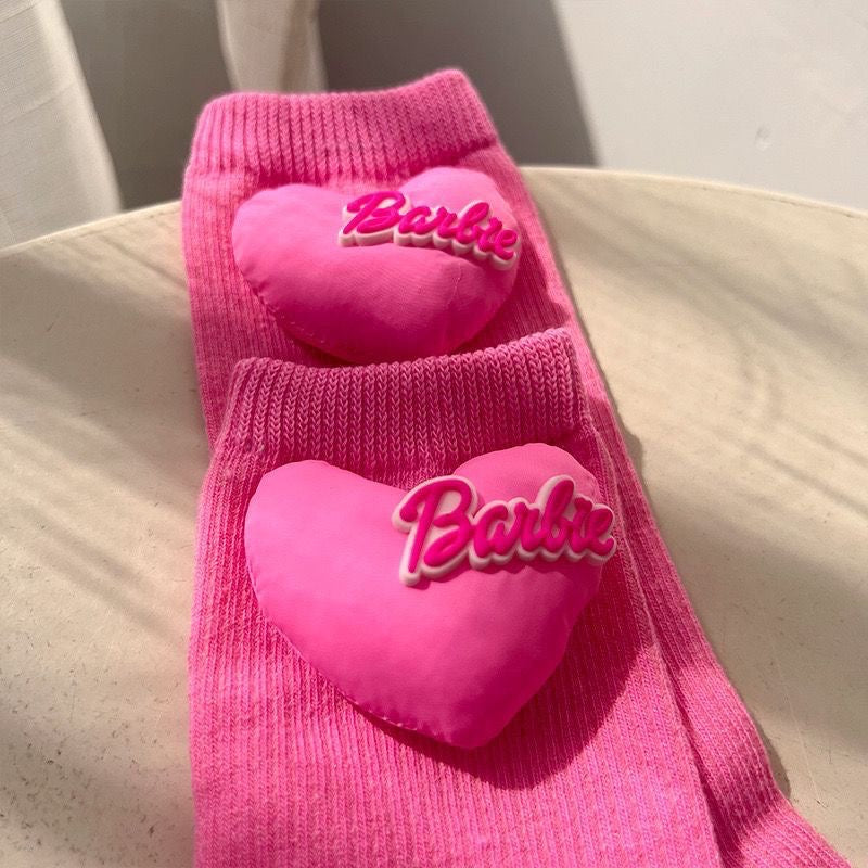 Barbie Crew Socks(5-pairs)