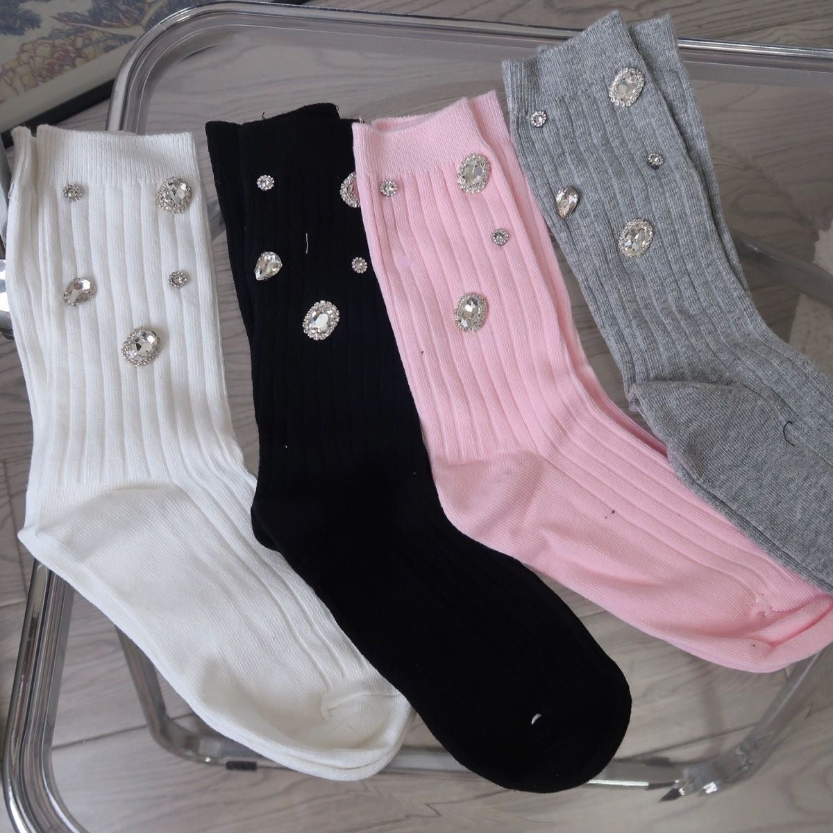 Cotton Bottom Socks (4-pairs)