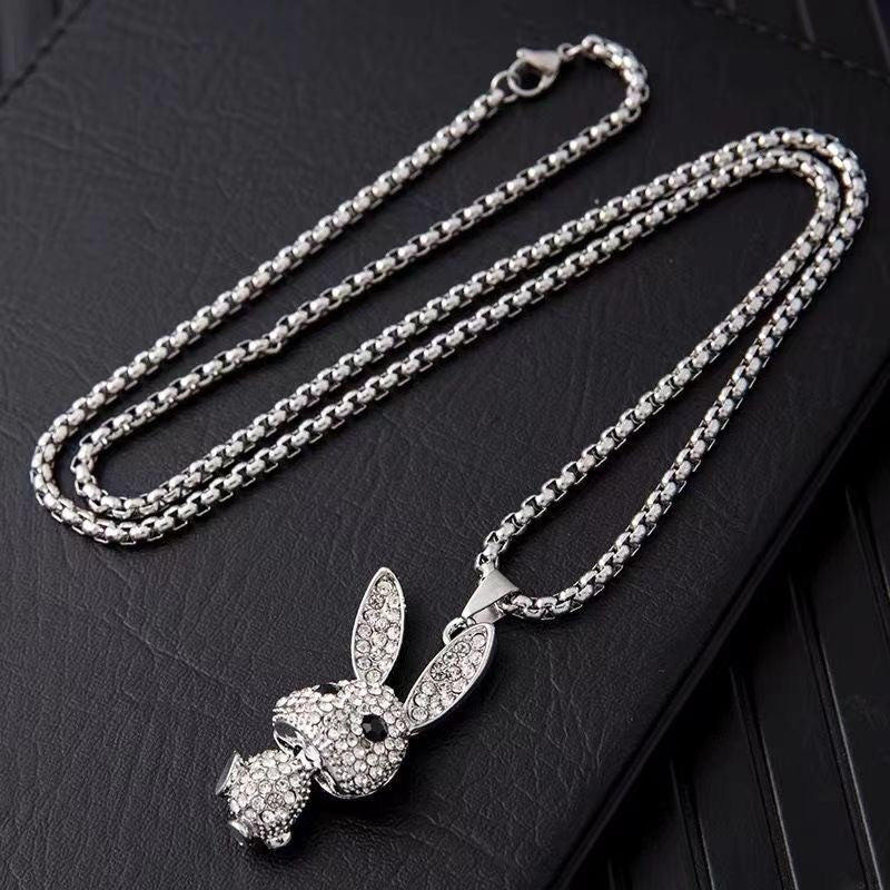 Rabbit diamond necklace