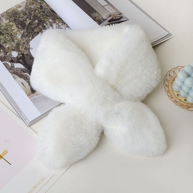 Cross Fur Scarf