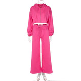 Pink Wide-Leg Tracksuit