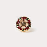 Westwood enamel flower signet ring