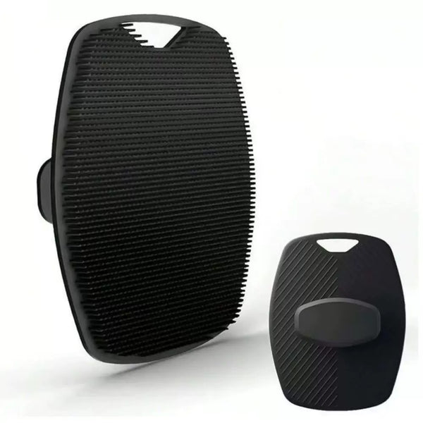 Black silicone bath brush
