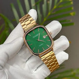 Green & gold Casio watch