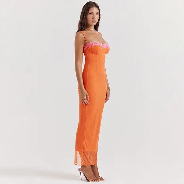 Orange Maxi dress