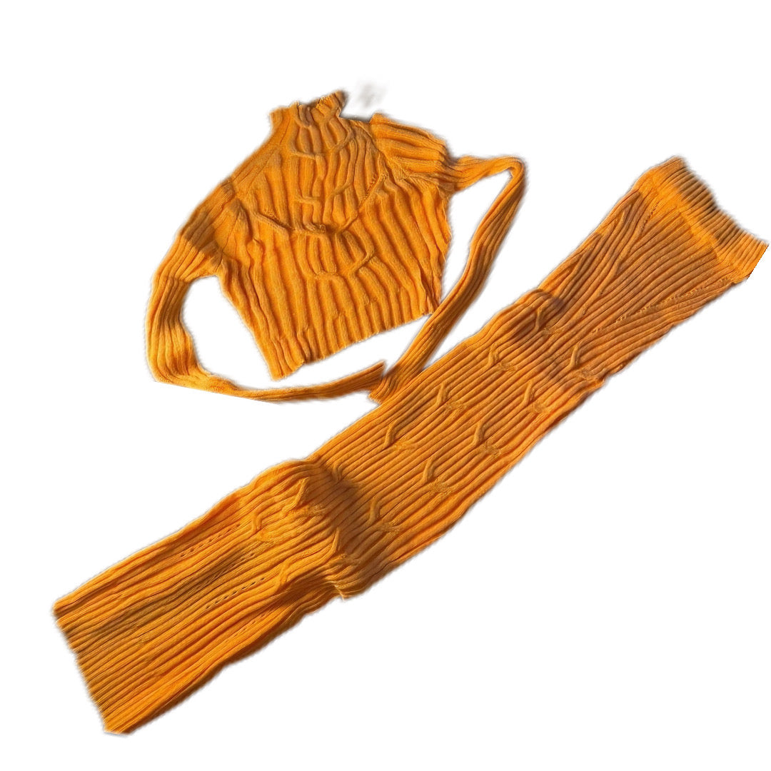 Orange winter 2 piece