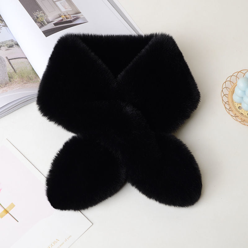 Cross Fur Scarf