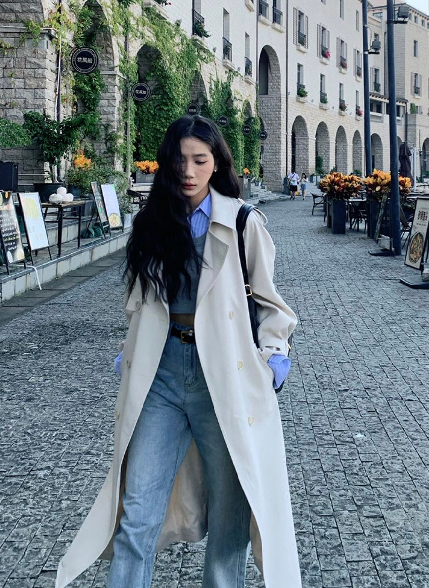 semi-Long Trench Coat