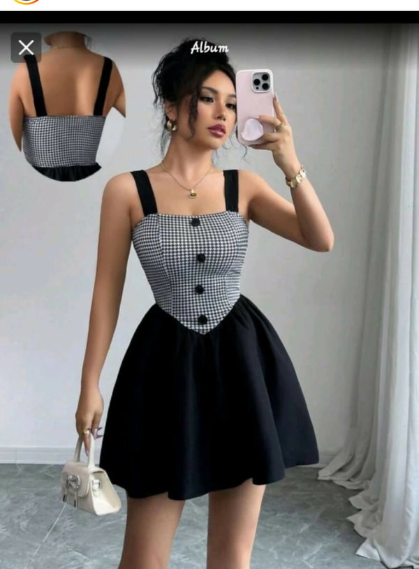String flared dress