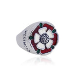 Westwood enamel flower signet ring