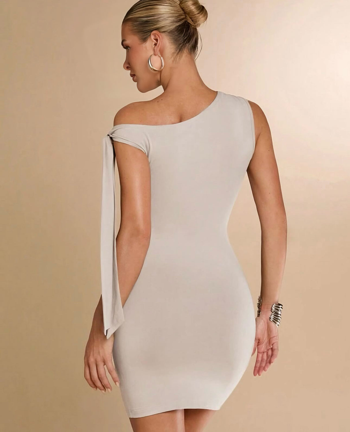 Side tie dress