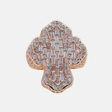 Cross iced out ring