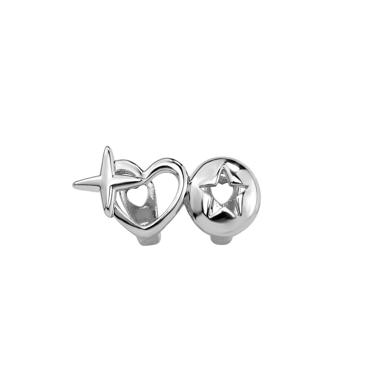 Silver Cutout Tooth Grillz