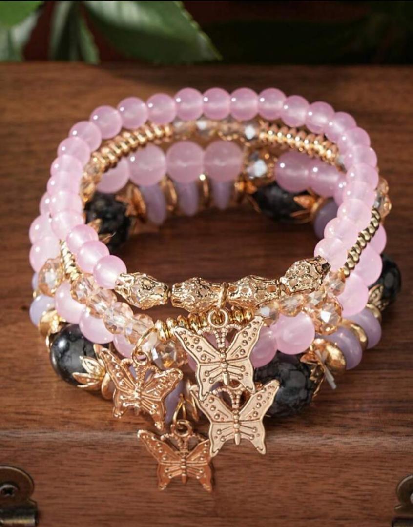 bracelets with charms(set)