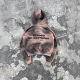 Vintage Brown Cropped Hoodie