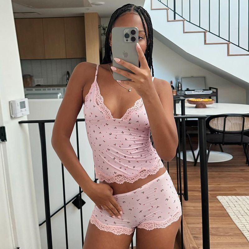 blush petals cami set