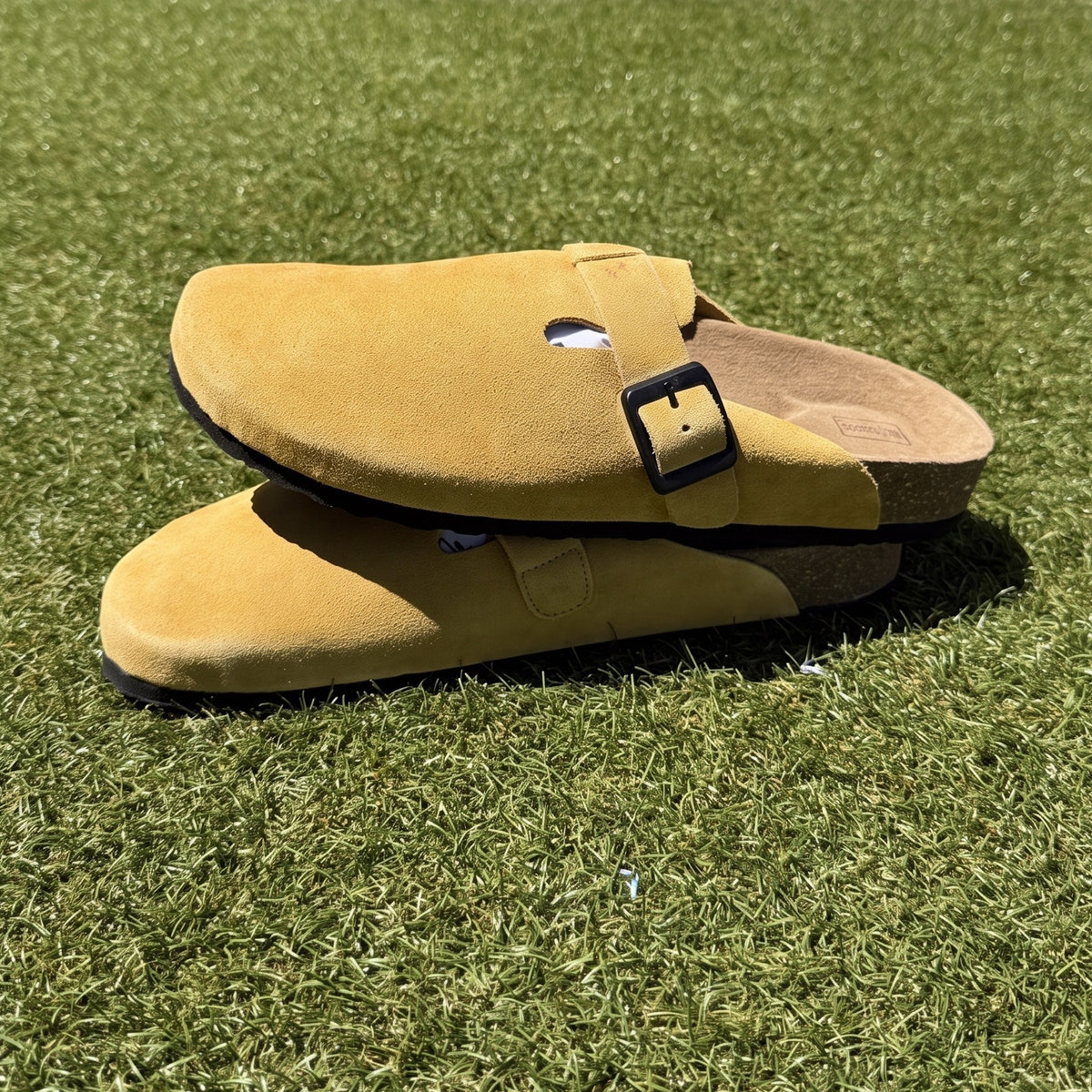 Belugga Clog — Mustard Suede, second view