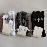 Distressed Crew Socks(2-pairs)