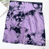 Purple mist biker shorts