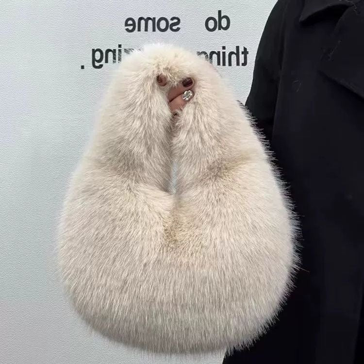 Fur handbag