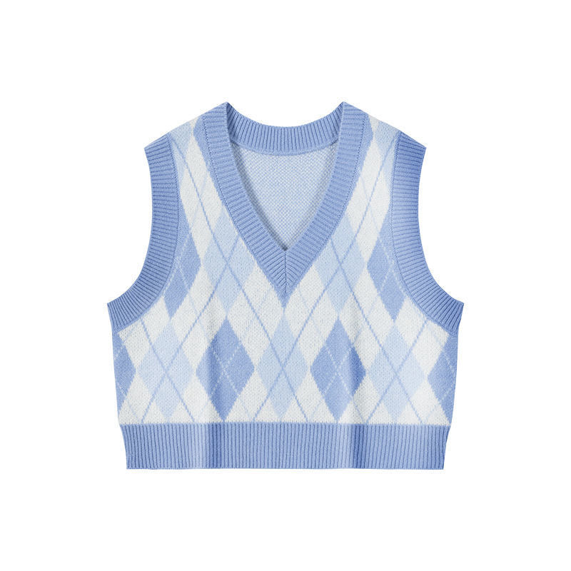 Argyle Knit Vest