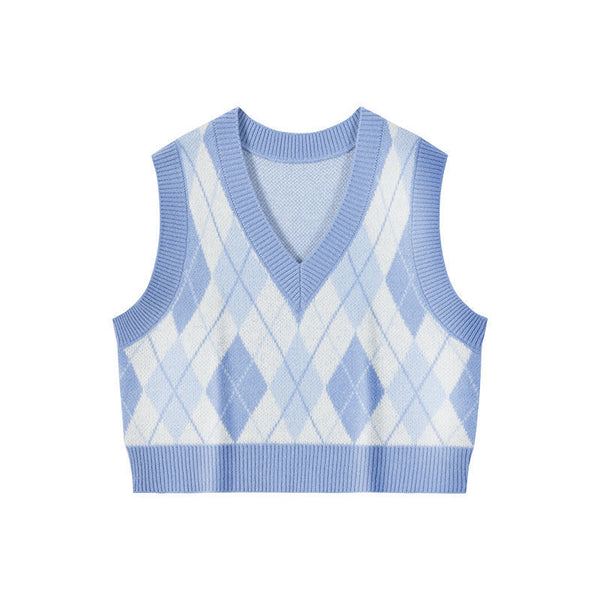 Argyle Knit Vest