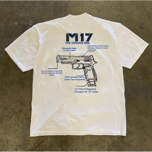 M17 Gun Schematic Graphic T-Shirt