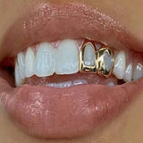 Gold Cutout Tooth Grillz