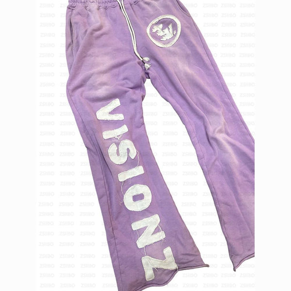 Purple visionz sweatpants