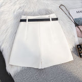 White A-Line Tailored Short