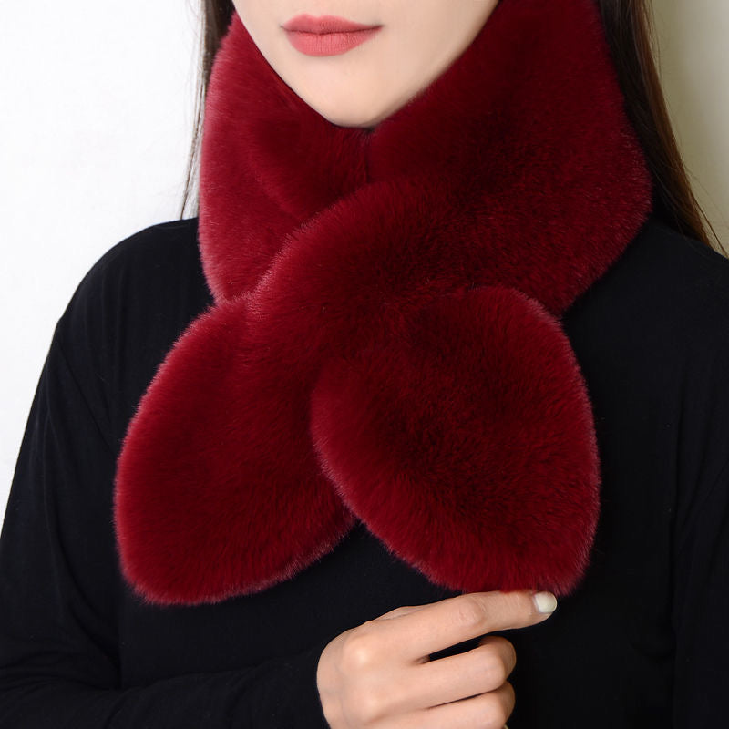 Cross Fur Scarf