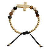 Dime cross bracelet