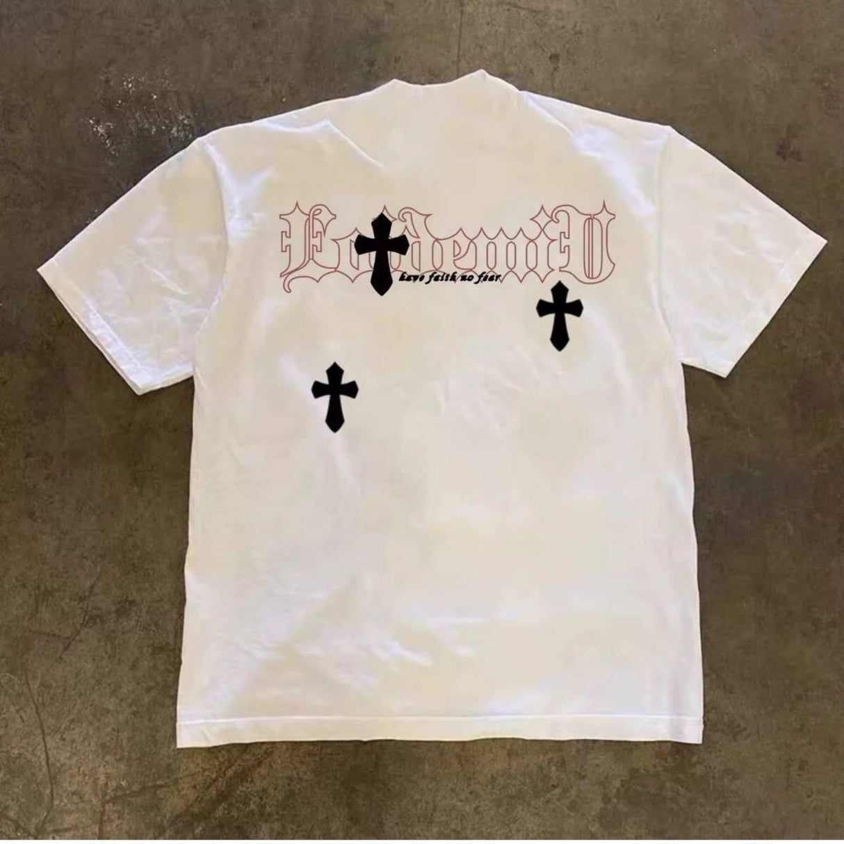 Gothic Cross Graphic T-Shirt