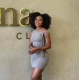 Side tie dress