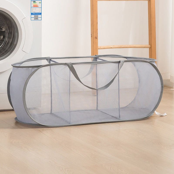 Grey three compartment basket