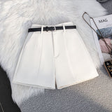 White A-Line Tailored Short