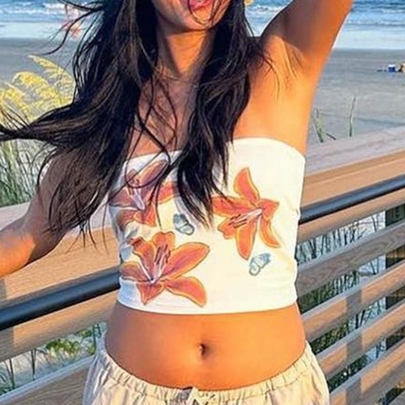 Strapless Cop Top