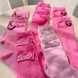 Barbie Crew Socks(5-pairs)