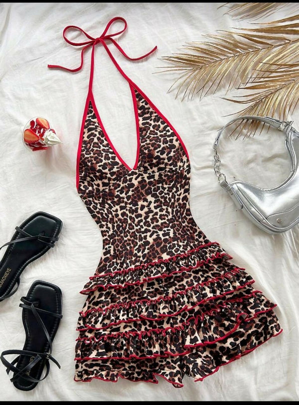 Leopard romper