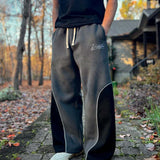 Two-Tone Jogger Sweatpants
