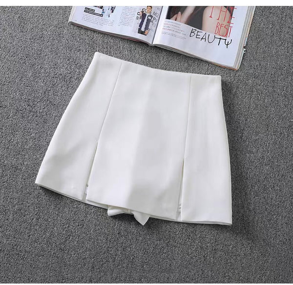 Mini suit skirt and short behind