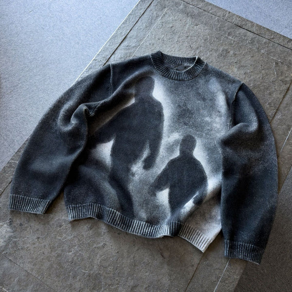 Washed Black Oversized Sweatshirt
