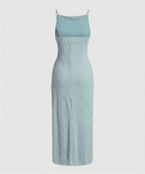 Wave blue dress