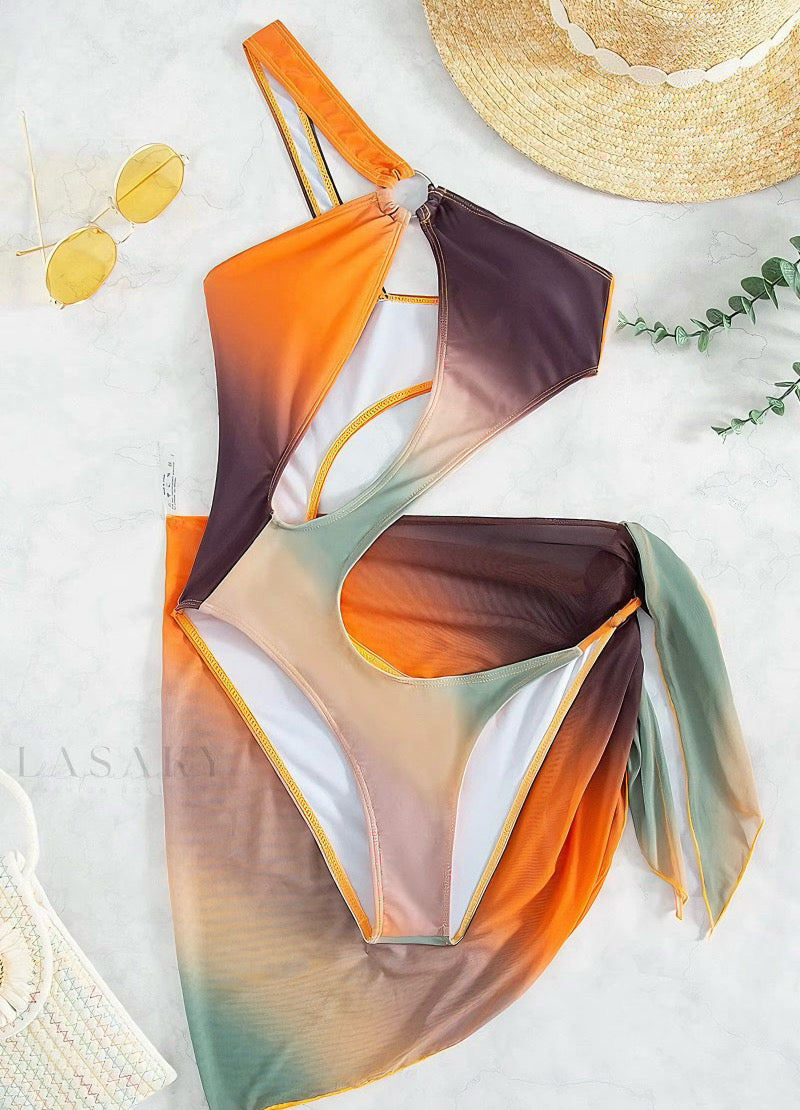 Swimwear halter 1 piece